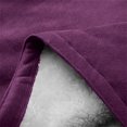thumbnail image 6 of XUNKUSGA Womens Jacket Plus Size Sherpa Lined 2025 Fashion Winter Fuzzy Long Fleece Hoodies for Women Casual Cozy Horn Button Jackets for Women with Pockets S-5XL Purple, 6 of 7