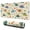 Beige Dinosaurs Plants, variant on Long Mouse Pads for Desk,Beige Dinosaurs Rainbows Flowers Pattern Desk Mats on Top Of Desks, Desk Mouse Pad Extra Large with 3mm Non-Slip Base and Stitched Edge for Gaming,Office,Work,Home 31.5"x11.8"