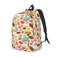 thumbnail image 2 of Yiaed Color Donut Print Backpack, Premium Laptop Backpack, Travel Backpack for Women, Lightweight Backpacks, Comfortable Back Pack-Small, 2 of 5