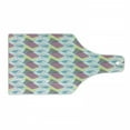 thumbnail image 1 of Retro Cutting Board, Pastel Colored Funky Geometrical Shapes from Eighties and Nineties Memphis Style, Decorative Tempered Glass Cutting and Serving Board, Wine Bottle Shape, Multicolor, by Ambesonne, 1 of 1