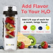 Brimma Leak Proof Fruit Infuser Water Bottle, Large 32 Oz.