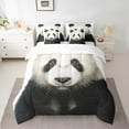 thumbnail image 2 of Panda Full Bed in a Bag 7 Piece Cute Animal Panda Bedding Sets,Lovely Panda Comforter Set with Sheets Animal Panda Bed Set Black And White Panda Quiult, 2 of 5