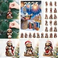 thumbnail image 2 of 2D Acrylic Ornament Set Christmas Countdown Calendar Double Sided Printed Holiday Decor for Tree Decorating Kids Favorite Toy Indoor Outdoor Use, 2 of 8