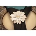 thumbnail image 2 of Classy R Us LLC VIBHSA Flower Napkin Rings Set of 8 (White Pearl), 2 of 2