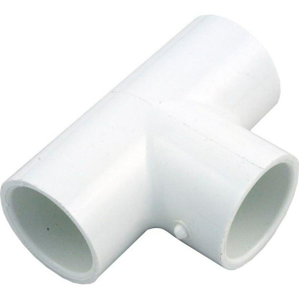 LASCO 1in PVC Tee Fitting, 1x1x1 Slip Socket Tee, Sch 40 401010