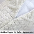 thumbnail image 3 of Decorative Cotton Knitted Pillow Case Cushion Cover Double-Cable Warm Throw Pillow Covers for Bed Couch 18x18 Inches Cream, 3 of 7