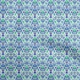 thumbnail image 1 of oneOone Cotton Cambric Baby Blue Fabric Asian Suzani Fabric For Sewing Printed Craft Fabric By The Yard 56 Inch Wide, 1 of 5