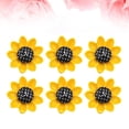 thumbnail image 3 of NICEXMAS Set of 10 Cute Sunflower Fridge Magnets, Realistic Design, Black Kitchen Decor, Home Organization Accessories, 3 of 8
