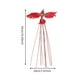 thumbnail image 3 of Adornos Navideños de Pájaros con Flor de Pascua Brillantes, de Plástico Rojo, 43 X 20 Cm, Ideales para Bodas, Regalos y Decoración Colgante | Juego de 2, 3 of 6
