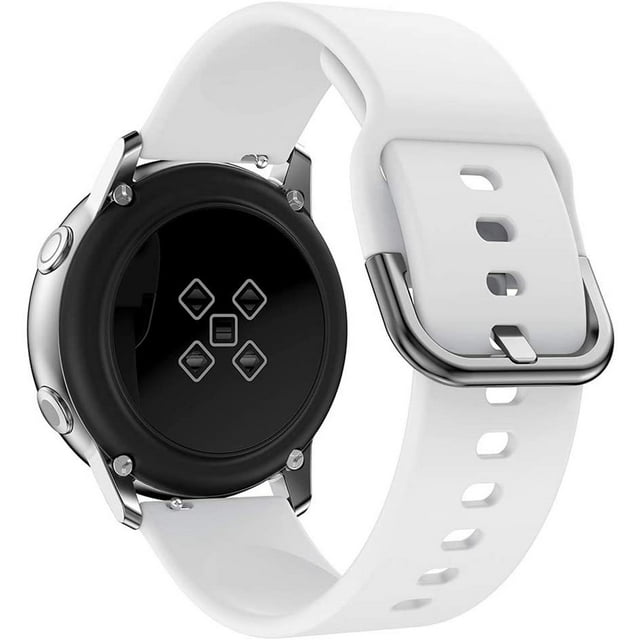 Replacement Band For Samsung Galaxy Watch 3 41mm Silicone Strap For Samsung Galaxy Watch Active 1/2 Galaxy Watch 42mm Watchbands White For Galaxy active 2