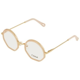メガネ CHLOE Woman Optical frames Yellow Gold Chloe Ladies Gold Tone Round Eyeglass Frames CE2147 906 55
