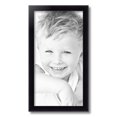 thumbnail image 2 of ArtToFrames 11" x 21" Satin Black Bull Nose Picture Frame, 11x21 inch Black Wood Poster Frame (WOM-1417), 2 of 7