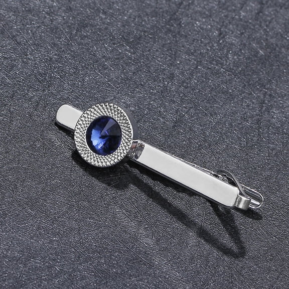 GAXIRE 2-Pack Men's Neck Tie Clips, Rectangular Metal Design, Stylish and Accessories for Formal and Casual Wear