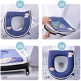 thumbnail image 3 of Juego de 2 fundas para asiento de inodoro ZHAOCHENG azul gruesas con asa, 3 of 3