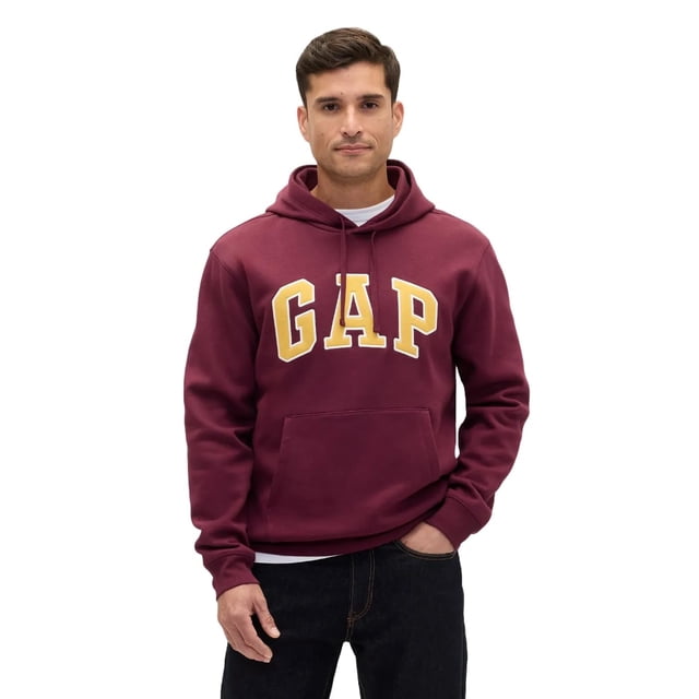 Sudadera con capucha GAP para hombre con el logotipo Heritage de color rojo toscano, talla XXL
