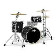 PDP Concept Maple Series 3-Piece Bop Shell Pack, Satin Black