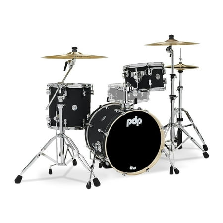 PDP Concept Maple Series 3-Piece Bop Shell Pack, Satin Black