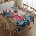 thumbnail image 2 of Pioneer Flower Floral Print Pattern Rectangle Tablecloth 60"x84",Waterproof Polyester Rectangle Table Cloth, Wipeable Spillproof Polyester Tablecloth for Dining, Camping, Indoor and Outdoor, 2 of 5