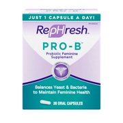 RepHresh ProB Probiotic Supplement for Women, 30 Oral Capsules