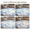 thumbnail image 7 of ODIKA 8'x10' Washable Area Rug Ivory Chinoiserie Cobalt Botanical Design Porcelain Inspired Floral Lattice Motif for King Size Bedroom Under Bed, Master Suite, Non-Shedding, Easy Care, 7 of 7