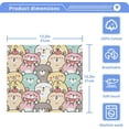 thumbnail image 5 of GZHJMY Cute Cartoon Bear Washcloths 6 Pack, Highly Absorbent Soft Cotton Baby Washcloths Fingertip Towels, 12 x 12 Inch, 5 of 7