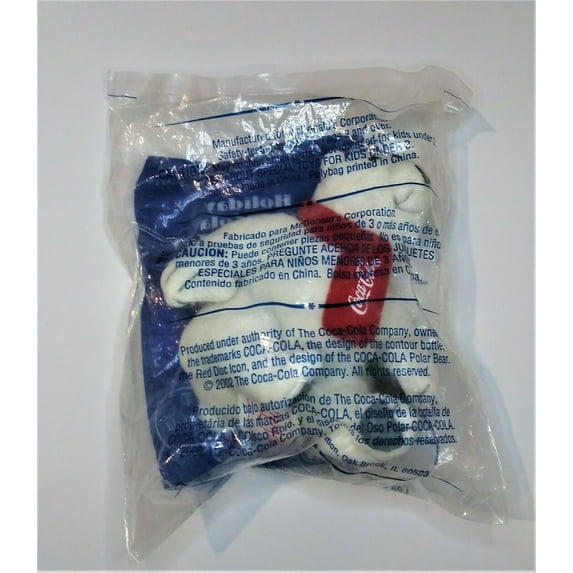 2002 McDonald's Happy Meal Holiday Coca-Cola Polar Bear Beanie