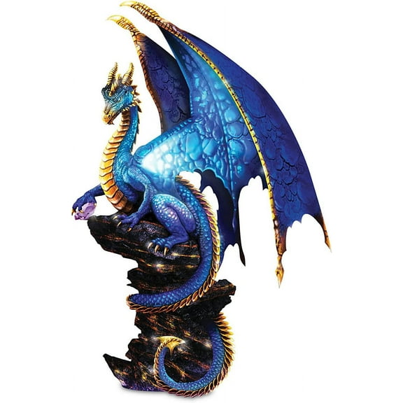 Bradford Exchange "Mystic Treasures" Illuminated Dragon Sculpture