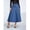 Medium Wash, variant on Womens Medium Wash A-Line Denim Skirt With Pockets