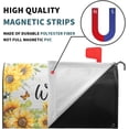thumbnail image 4 of Spring Summer Welcome Mailbox Cover Magnetic Standard Size 25.5"x21" Sunflower Butterfly Decorative Mailbox Covers Farmhouse Rustic Decor Post Letter Box Cover Wrap for Outside Spring Decoration, 4 of 6
