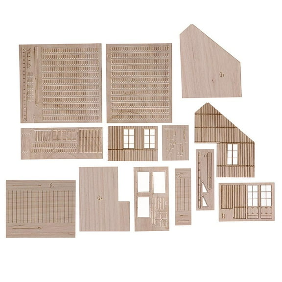 1:35 Scale Dioramas Building Model Kits Architecture House Scene DIY Assembly