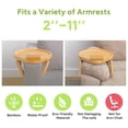 thumbnail image 5 of 360° Rotating Round Sofa Armrest Tray Table for Food, 90cm, 5 of 5