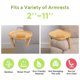 thumbnail image 5 of 360° Rotating Round Sofa Armrest Tray Table for Food, 90cm, 5 of 5