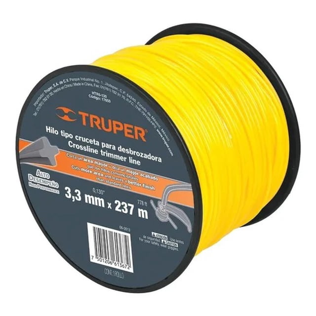 Hilo Redondo 3.3 Mm Amarillo Truper 17650 HTR5-130