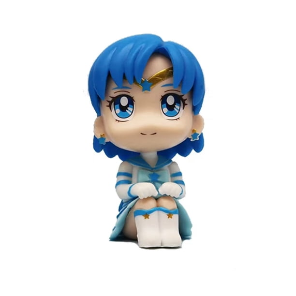 Figura de acción de Anime Sailor Moon para niños, juguete de 7cm, Tsukino Usagi, Chibiusa, Kino Makoto, Sailor Mars, Júpiter, Mercury, Venus