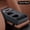 Black, variant on Universal Back Seat Car Organizer - Rear Bench Storage Console with Cup Holders & Large Storage Box, Center Armrest Organizer for SUV, Truck, Van, Minivan (Beige)