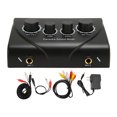 thumbnail image 2 of Karaoke Sound Mixer, Portable Audio Sound Mixer Mic Pre Amplifier with Two Microphone Inputs, Independent Volume Knob, for DJ Sound, Home Party / Theater System, 2 of 7