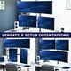 thumbnail image 5 of Soporte de Computadora VIVO Negro Extra Alto para Monitor Triple hasta 49 Pulgadas, 5 of 9