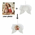 thumbnail image 4 of DIY Custom Photo Angel Wing Ornament White Angel Wing Hangs Heat Transfer Photo Wing Pendant Christmas Ornament Christmas Commemorative Ornament, 4 of 7