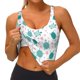 thumbnail image 3 of Fotbe Sea Turtle Sujetador Deportivo Largo sin Aros para Mujer con Almohadillas y Soporte Medio, Transpirable y Absorbente, Camiseta Tipo Chaleco o Tank Top-Medium, 3 of 8