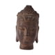 thumbnail image 3 of Estatua de cabeza de Buda para mesa, centro de mesa, regalo de inauguración de la casa, adorno artificial, figura de Buda para mesa de césped, Marrón oscuro, 3 of 8