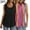 Black, variant on QUINDOS Plus Size Tank Tops for Women 3 Pack Summer Casual Camisoles for Women Plus Strap Sleeveless Multi Pack Square Neck Cami Tops Solid Color Loose Fit Long Undershirts