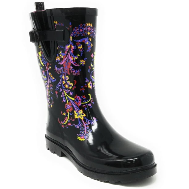 mid calf rain boots clearance