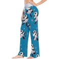 thumbnail image 2 of FREEAMG Women Pajama Pants Lounge Pants Long Stretch Comfy Sleepwear Pandas Ballerinas Dance, 2 of 7