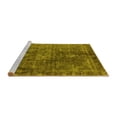 thumbnail image 2 of Ahgly Company Machine Washable Indoor Rectangle Oriental Yellow Industrial Area Rugs, 2' x 4', 2 of 4