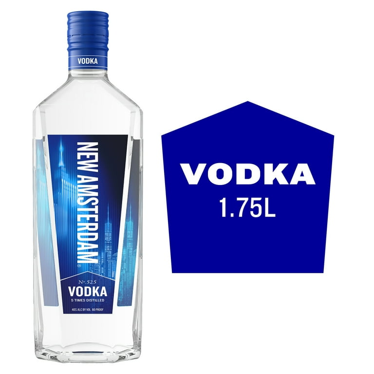 New Amsterdam Vodka, 1.75 Liter Glass Bottle - Walmart.com