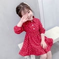 thumbnail image 4 of Lovebay Baby Kids Girls Casual Polka dot Print Dress Red 6-7 Years, 4 of 12