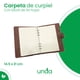 thumbnail image 2 of Carpeta de curpiel con block de 90 hojas de raya de 14.5 x 21 cm y arillo metálico., 2 of 6