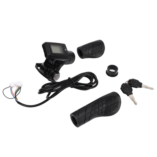 Puño de acelerador giratorio para patinete eléctrico, panel de pantalla LCD 805 Panel de pantalla LCD Puño de acelerador Pantalla LCD Manillar de velocidad Diseñado para profesionales
