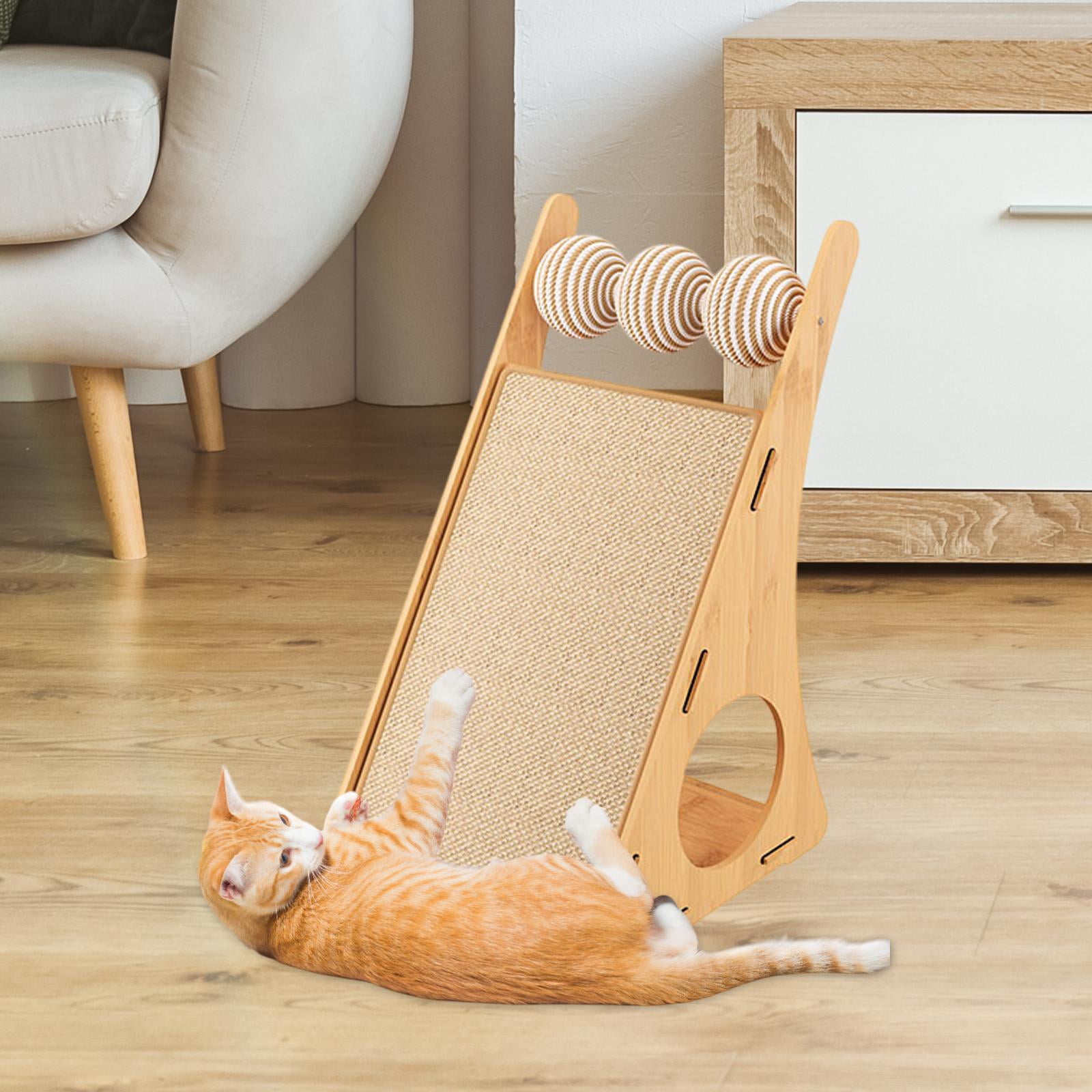Bothyi Cat Scratching Board Cat Interactive Toy Playing Resting Stylish Grind Claws for Bottom Balls