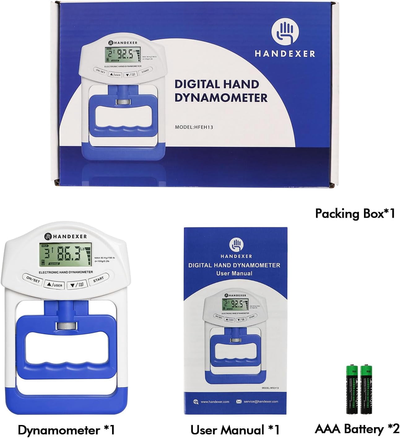 Grip Strength Trainer Hand Dynamometer - Grip Strength Tester Hand - View #10